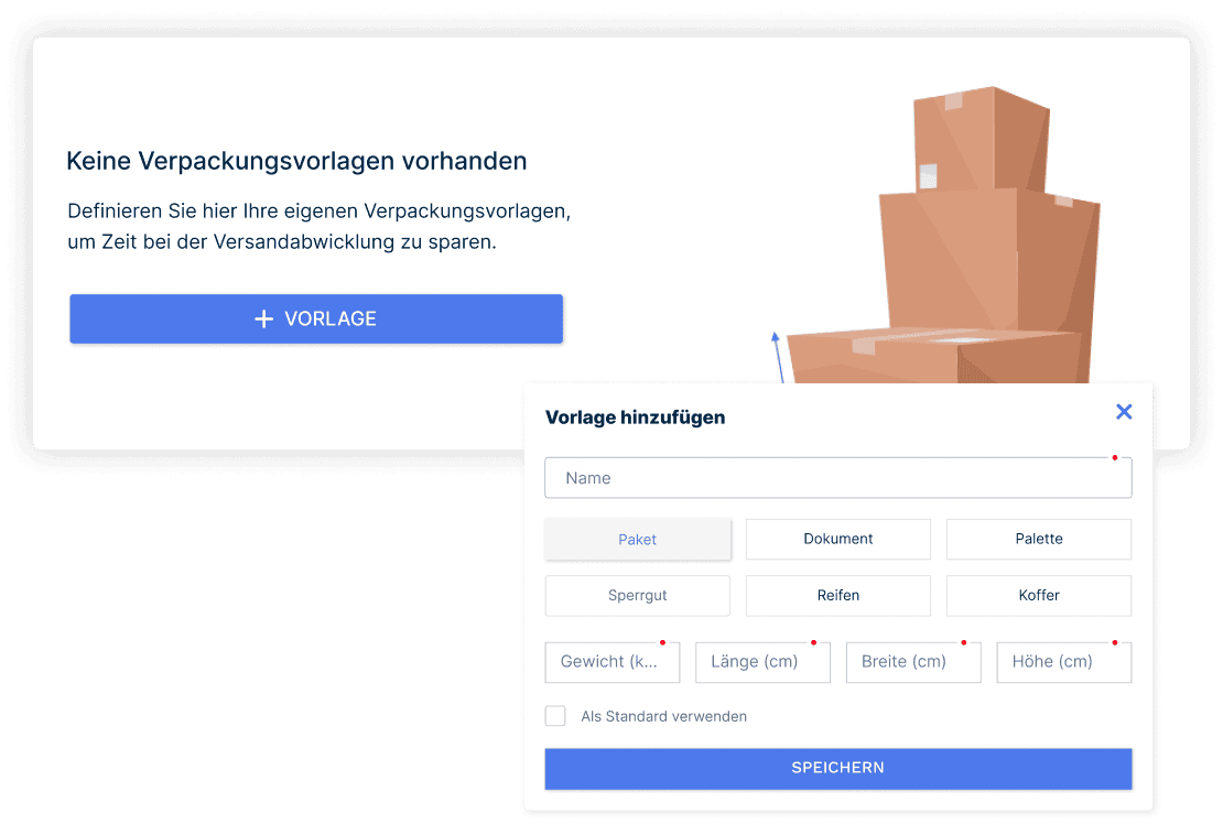 BILLBEE Verpackungsvorlagen